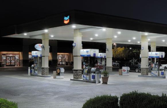 case study of gas station canopy LED lights